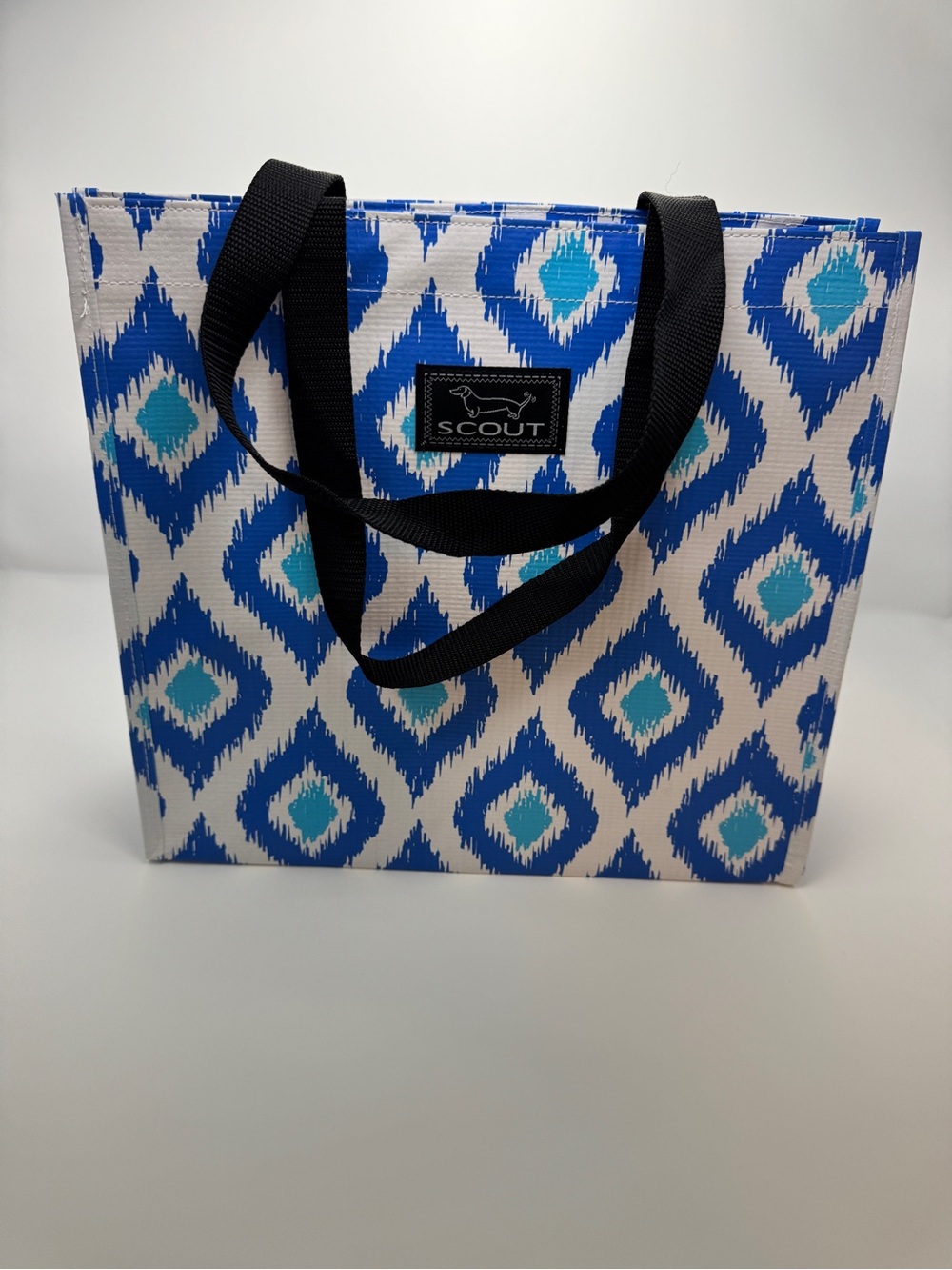 Scout Blue & White Geometric Tote Bag new never used - Picture 3 of 3